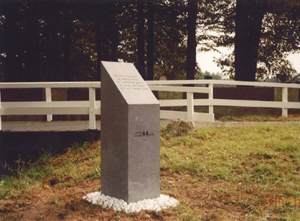 Foto van monument bij Poorterbrug