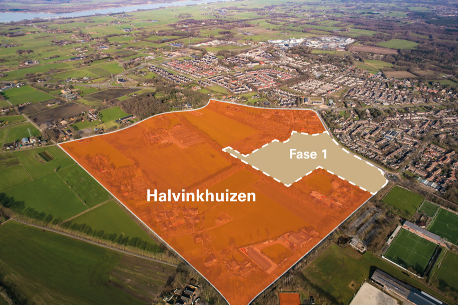 Overzicht fasen Halvinkhuizen woonwijk