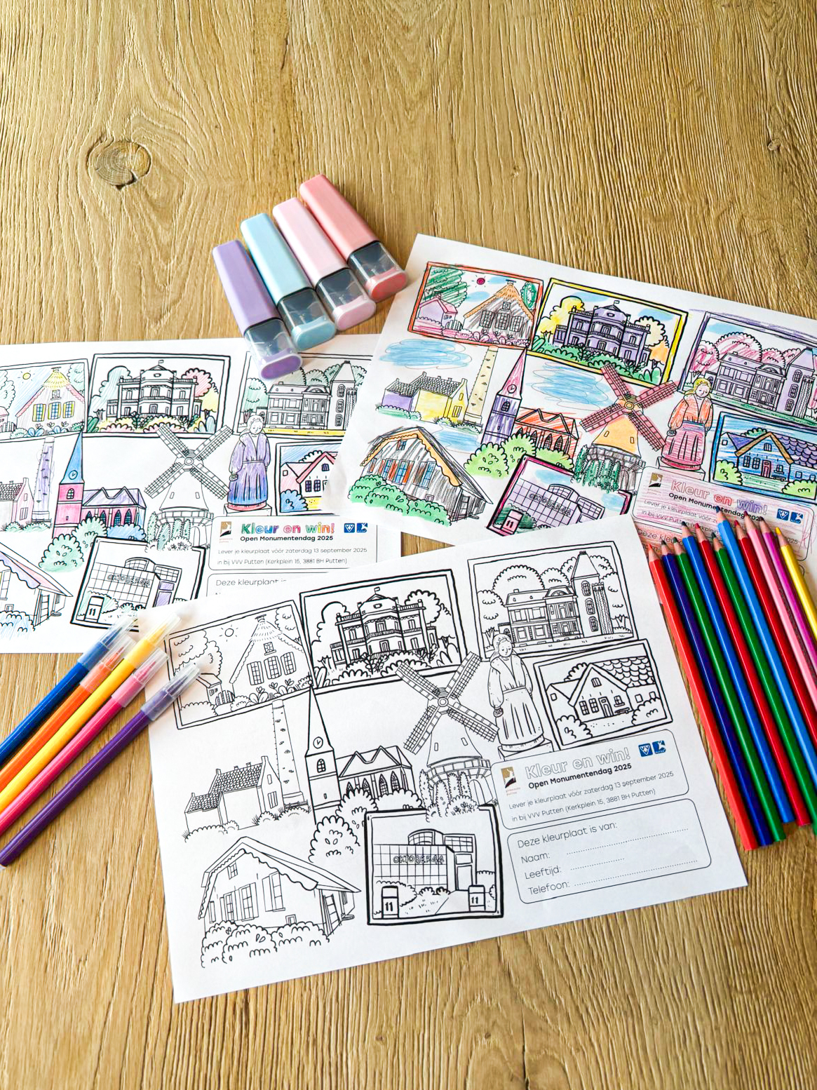 Tekening open monumentendag verticaal