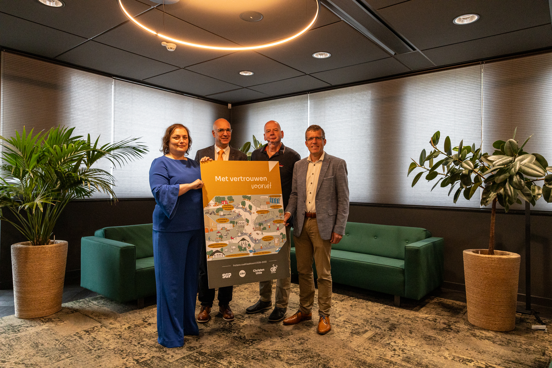 Coalitiepartijen Putten presenteren coalitieakkoord