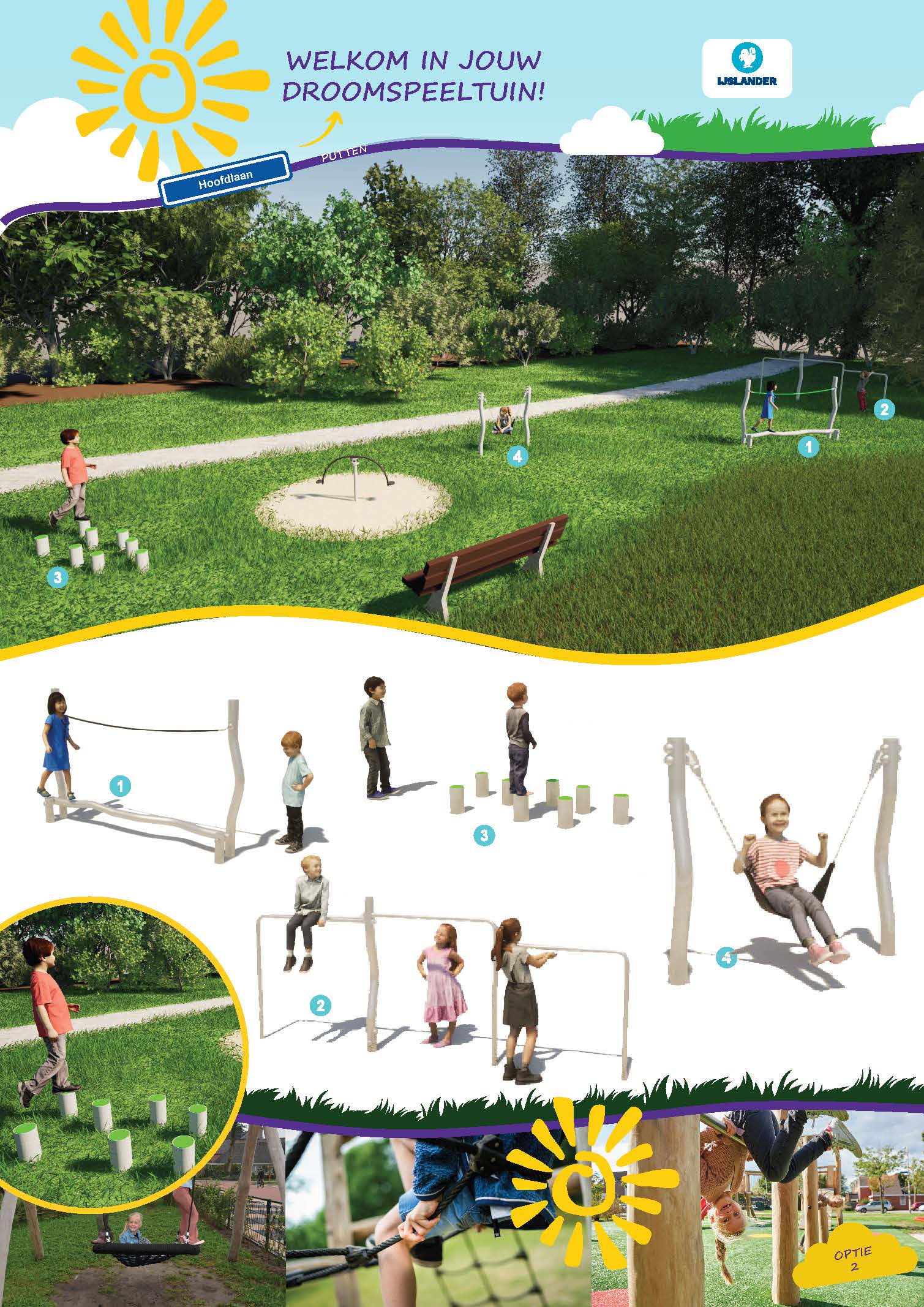 Klaarwaterbos - Hoofdlaan - Ontwerp 2