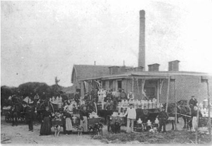 Foto van de botterfabriek