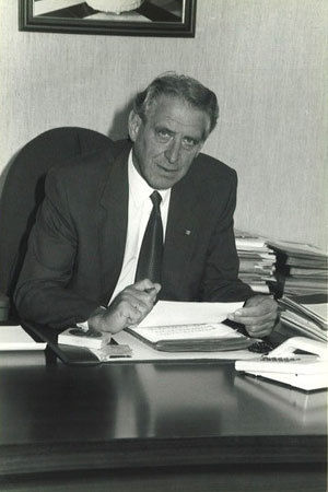 Foto van Burgemeester Adrianus Jacobus Berkhout, burgemeester van 1-8-1978 tot 1-4-1997